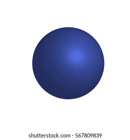 Blue sphere 3D