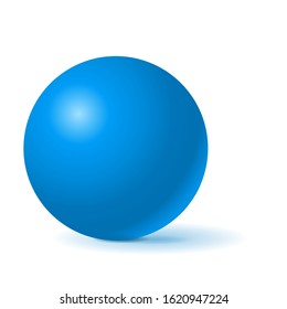 Blue Shiny Vector Sphere Ball Isolated Stock Vector (Royalty Free ...