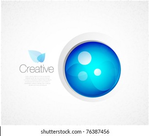 Blue sphere conceptual global background