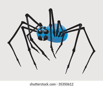 blue spider