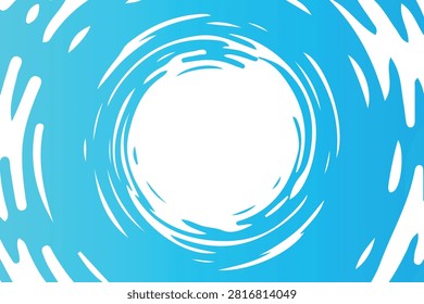 blue spinning water vortex background