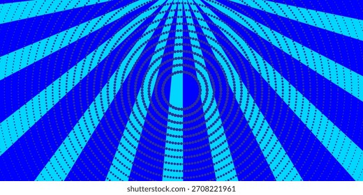 Ilustración vectorial de fondo espiral azul