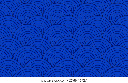 blue spiral circle background. geometric style - stock vector.	
