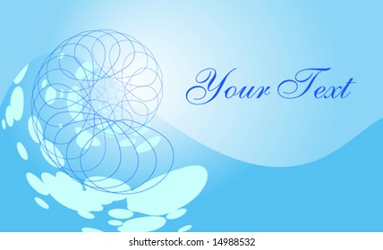 Blue Spiral Concept -  Vector Background