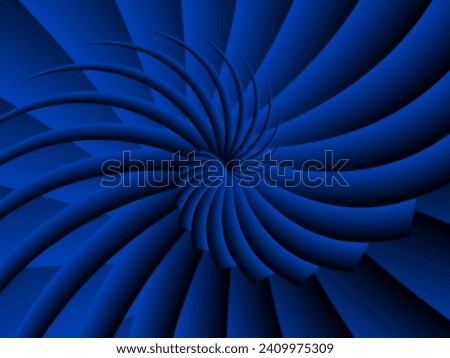 a blue spiral design with a black background, abstract blue spiral fractal burst background,  wallpaper design 