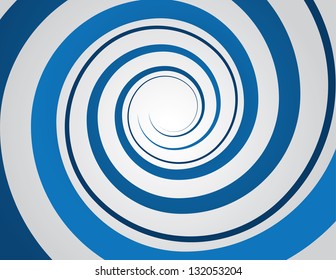 Blue spiral and gray background
