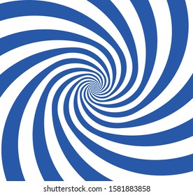 blue spiral shape on white background
