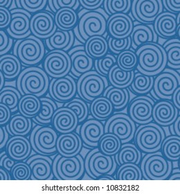 blue spiral or snail textures in vector