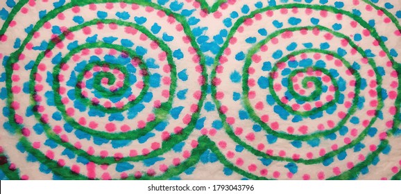 Blue Spiral Tie Dye. Saturated Hippie Stripe. Red Swirl Background. Green Brush Tye Dye. Circle Spiral Swirl. Hippie Colorful Peace. Vector Dyed Print. Spiral White Hippie. Vector Dyed Background