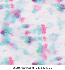 Blue Spiral Tie Dye. Yellow Green Circle. Blue Swirl Background. Green Blue Shibori. Circle Seamless Print. Seamless Dyed Pastel Paint. Circle Yellow Swirl. Vector Dyed Print. Spiral Red Background