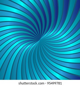 Blue spiral vortex