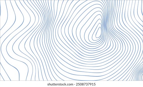Blue Spiral Wave Lines Pattern Abstract Background Vector Illustrations