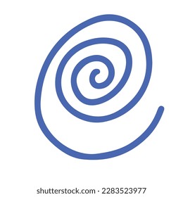 blue spirals line, good for graphic design resource