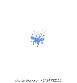 blue splash vector element vector