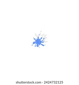 blue splash vector element vector