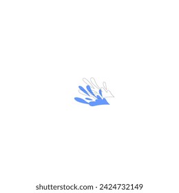 blue splash vector element vector