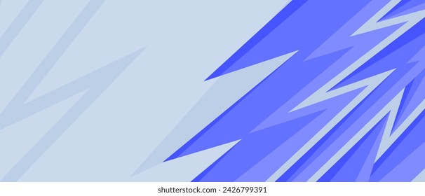 blue sport abstract background with a modern theme of lines with sharp edges