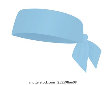 Blue sport head band. vector illustration