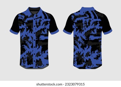 blue Sport jersey design for racing, jersey, cycling, football, gaming, motocross