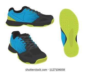 Blue Sport Shoes For Running. Tennis Shoes. Kids Shoes. 