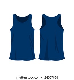 blue sport top vector