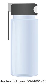 Blue sport water bottle. vector