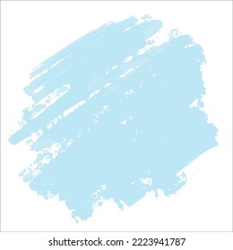 A blue spot of paint without a background. Vector brushstroke for backgrounds and other designs.