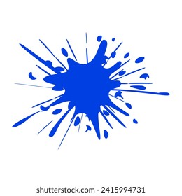 diseño de ilustración de forma de mancha azul