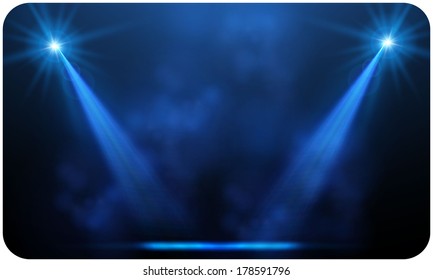 blue spotlight abstract background