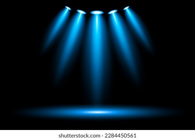 blue spotlight light background for your design