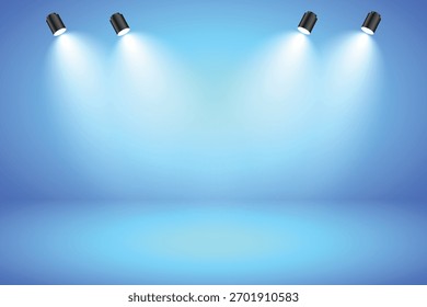 destaque azul no palco pro
