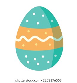 blue spring egg painted icon