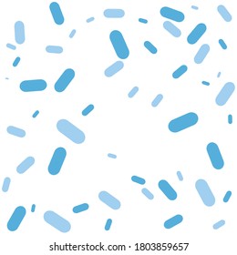 Blue sprinkle topping pattern background. summer banner. Vector