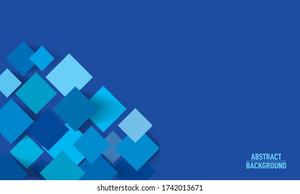 blue Square abstract background. Vector illustration