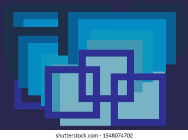 blue square background with a combination of bluesky