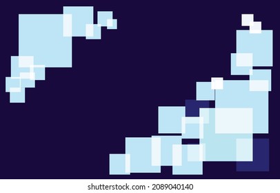Blue Square Background With Copy Space For Creative,Technology,Hi-Tech Wallpaper Vector Illustration.
