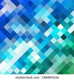 blue square background. presentation template. polygonal style