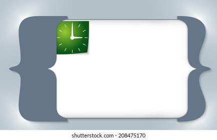 blue square brackets for entering any text with watches