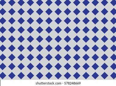 Blue square or diamond shape pattern on gray background.
