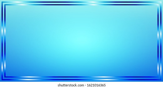 Blue square frame shiny. free space for the text Vector EPS.10