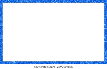 A blue square frame vector material