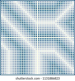 blue square geometric gradient pattern.