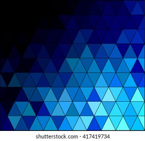 Blue Square Grid Mosaic Background, Creative Design Templates
