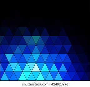 Blue Square Grid Mosaic Background, Creative Design Templates