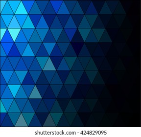 Blue Square Grid Mosaic Background, Creative Design Templates