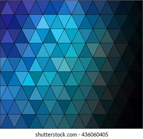 Blue Square Grid Mosaic Background, Creative Design Templates