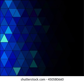 Blue Square Grid Mosaic Background, Creative Design Templates