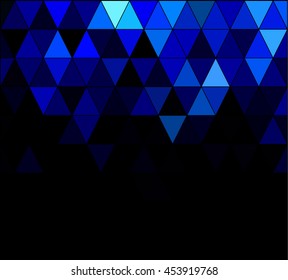 Blue Square Grid Mosaic Background, Creative Design Templates