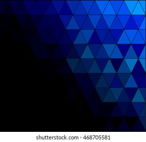 Blue Square Grid Mosaic Background, Creative Design Templates