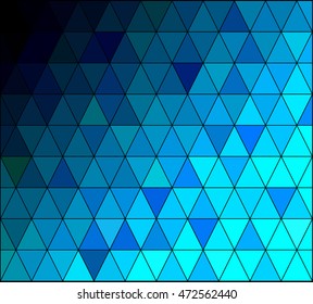 Blue Square Grid Mosaic Background, Creative Design Templates